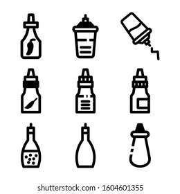 sauce icon isolated sign symbol vector illustration - Collection of high quality black style vector icons
