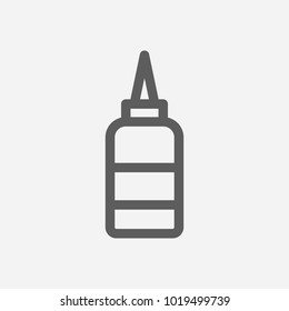 Sauce icon line symbol. Isolated vector illustration of  icon sign concept for your web site mobile app logo UI design.