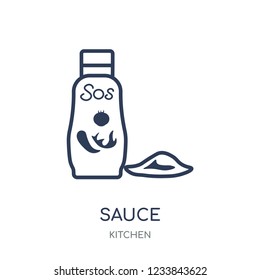 Sauce icon. Sauce linear symbol design from Kitchen collection. Simple outline element vector illustration on white background