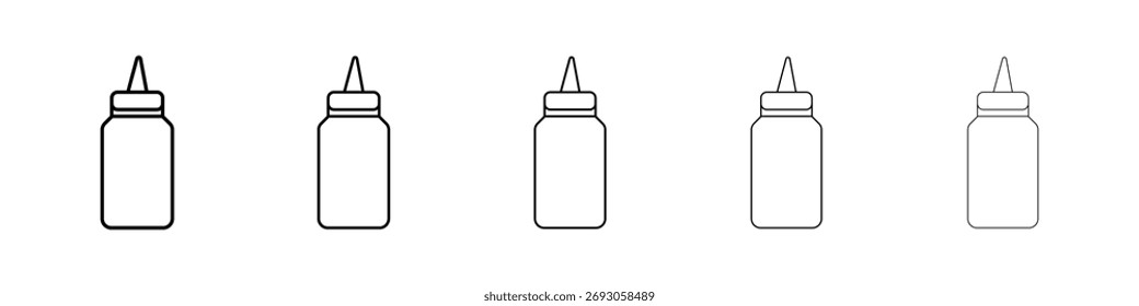 Ícone de molho para conceito móvel e web design.