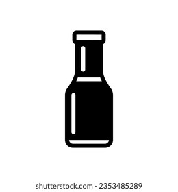 sauce icon solid style vector