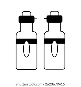 ícone de molho com fundo branco vetor ilustração stock