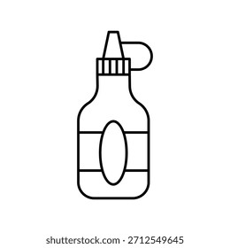 Saucensymbol mit weißem Hintergrund, Vektorgrafik