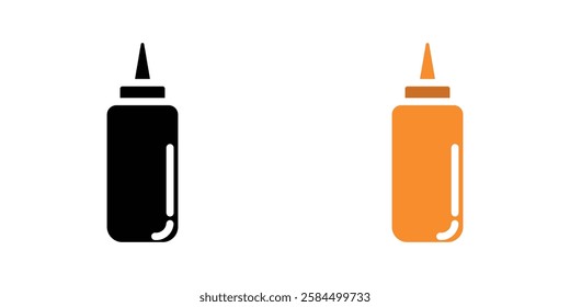 Sauce icons pack in black and colored version