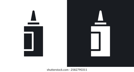 Sauce icons set vectors black and colored style