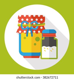 sauce jar flat icon