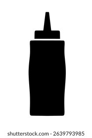 sauce or ketchup bottle vector on white background