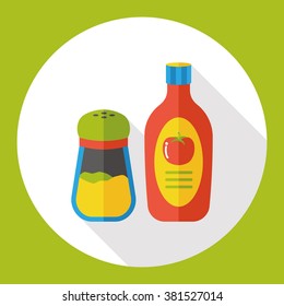 sauce ketchup flat icon