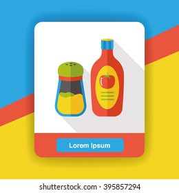 sauce ketchup flat icon