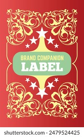 Sauce label design suitable for premium sauce packaging labels