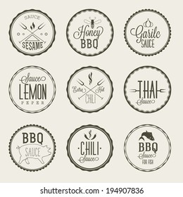 Sauce labels set