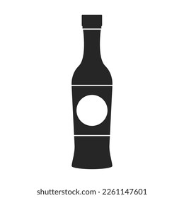 Sauce mustard vector icon.Black vector icon isolated on white background sauce mustard .