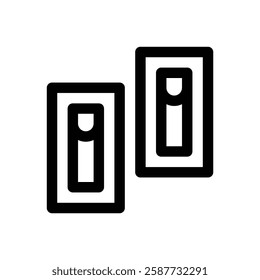 Sauce packets. Editable stroke vector icon.