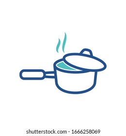 sauce pan icon collection, trendy style