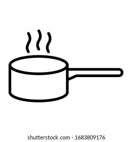 sauce pan icon design vector template