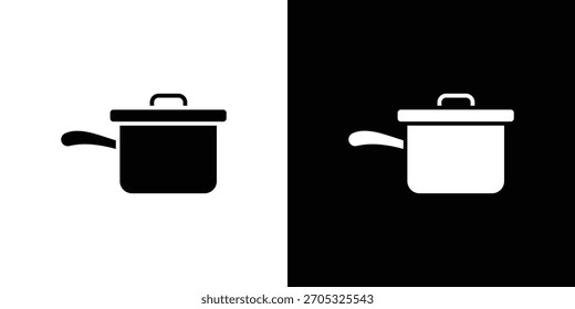 Sauce pan icon, simple flat style. for ui or ux designs