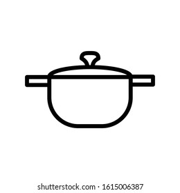Sauce pan icon vector design template
