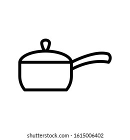 Sauce pan icon vector design template