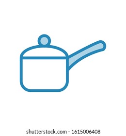 Sauce pan icon vector design template