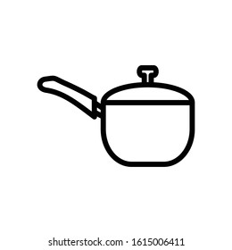 Sauce pan icon vector design template
