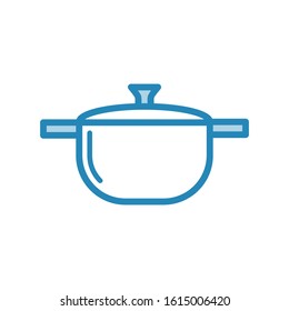 Sauce pan icon vector design template