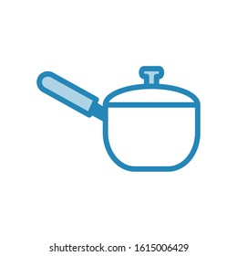 Sauce pan icon vector design template