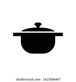Sauce pan icon vector design template
