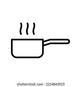 sauce pan icon vector design template in white background