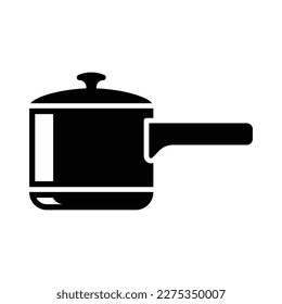 Sauce pan icon vector on trendy design