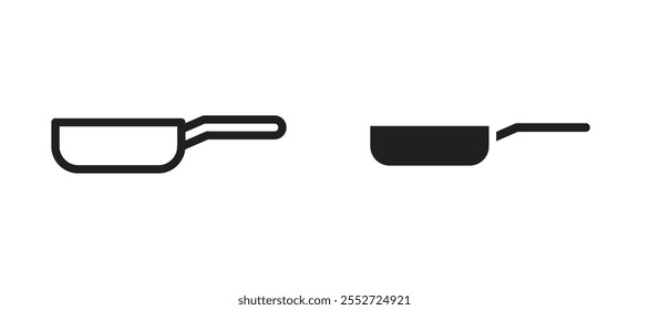 Conjunto de iconos de Vector de salsa negro relleno y estilo delineado.