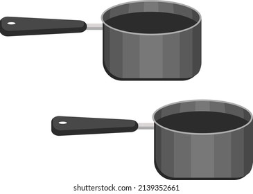 Panes de salsa, ilustración, vector sobre un fondo blanco.