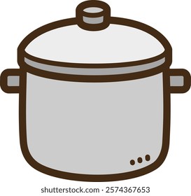 Sauce pot vector doodle illustration and graphic