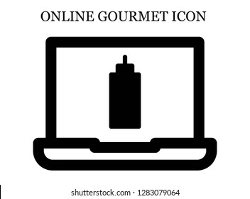 Sauce search icon. Editable Sauce search icon for web or mobile.