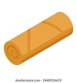 Sauce spring roll icon isometric vector. Chinese menu. Tasty dish