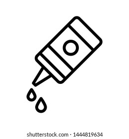 sauce thin line vector icon