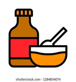 Sauce vector, Barbecue related filled design editable stroke icon