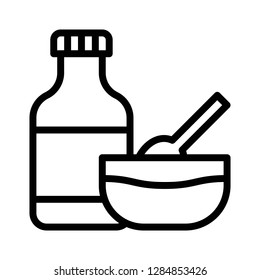 Sauce vector, Barbecue related line design editable stroke icon