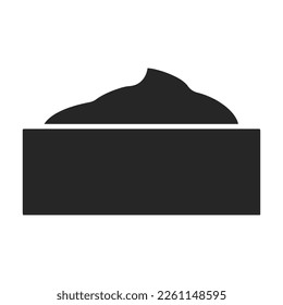 Sauce vector black icon. Vector illustration seasoning on white background. Isolated black illustration icon of sauce.