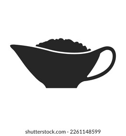 Sauce vector black icon. Vector illustration seasoning on white background. Isolated black illustration icon of sauce.