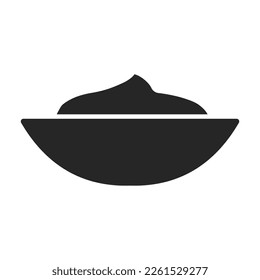 Sauce vector black icon. Vector illustration seasoning on white background. Isolated black illustration icon of sauce.