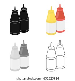 Sauce vector icon in cartoon style for web