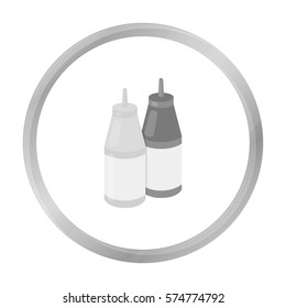 Sauce vector icon in monochrome style for web