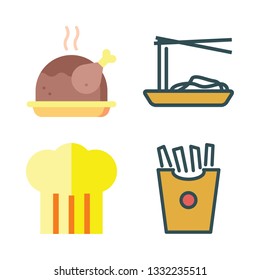 sauce vector icon set