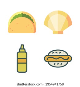 sauce vector icon set