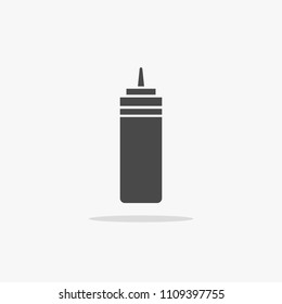 Sauce vector icon with shadow