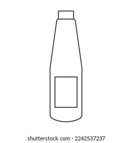 Sauce vector icon.Outline vector icon isolated on white background sauce .