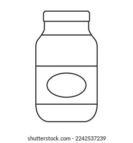 Sauce vector icon.Outline vector icon isolated on white background sauce .