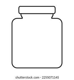 Sauce vector outline icon. Vector illustration seasoning on white background. Isolated outline illustration icon of sauce.