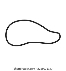 Sauce vector outline icon. Vector illustration seasoning on white background. Isolated outline illustration icon of sauce.