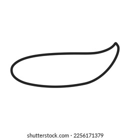Sauce vector outline icon. Vector illustration seasoning on white background. Isolated outline illustration icon of sauce.